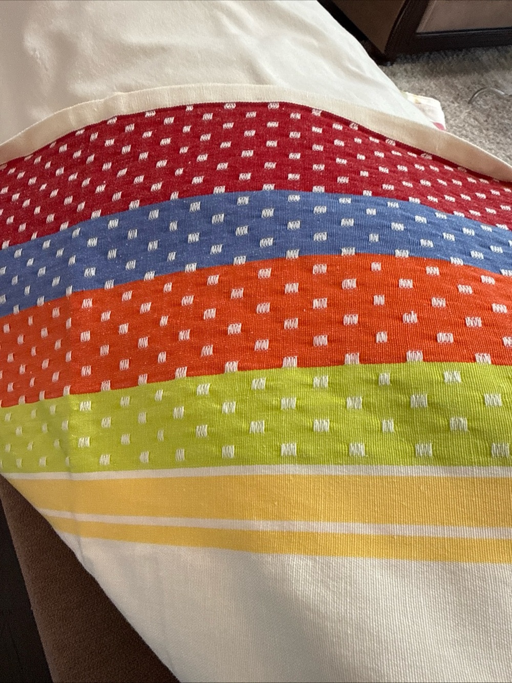 Fiesta brand vintage tablecloth 83x55” dining - Picture 4 of 7